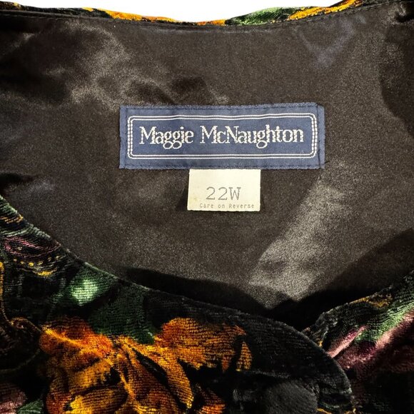 Vintage Maggie McNaughton Velvet Cropped Blazer – Size 22W - Picture 6 of 6